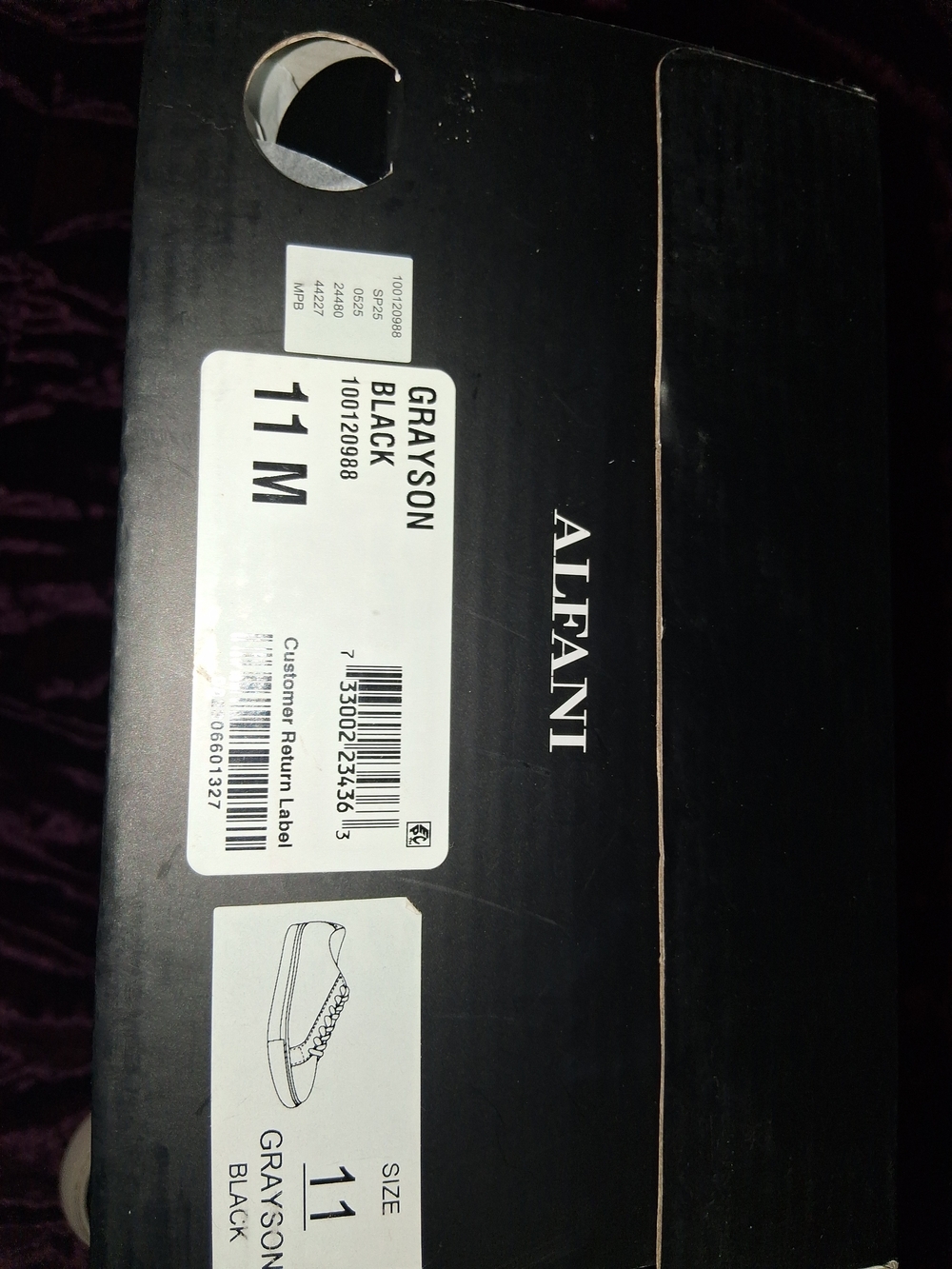 Alfani Grayson Black Men’s Boat Shoes